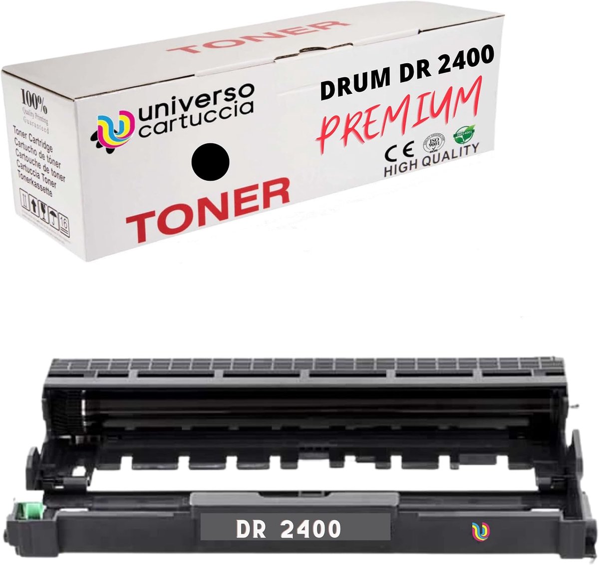 DR2400 drum voor Brother HL-L2310D/L2350DN - Compatibel - 12.000 pagina's - Betrouwbare printkwaliteit - ShopVlot
