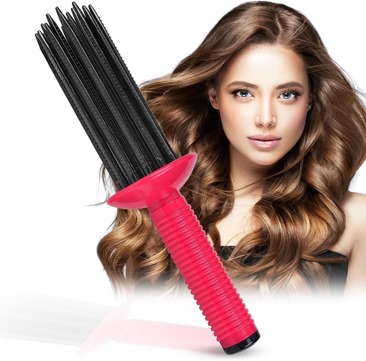 Fluffy Curling Combs en Hot Air Styler voor Perfecte Krullen, Ideaal voor Thuis en Reizen