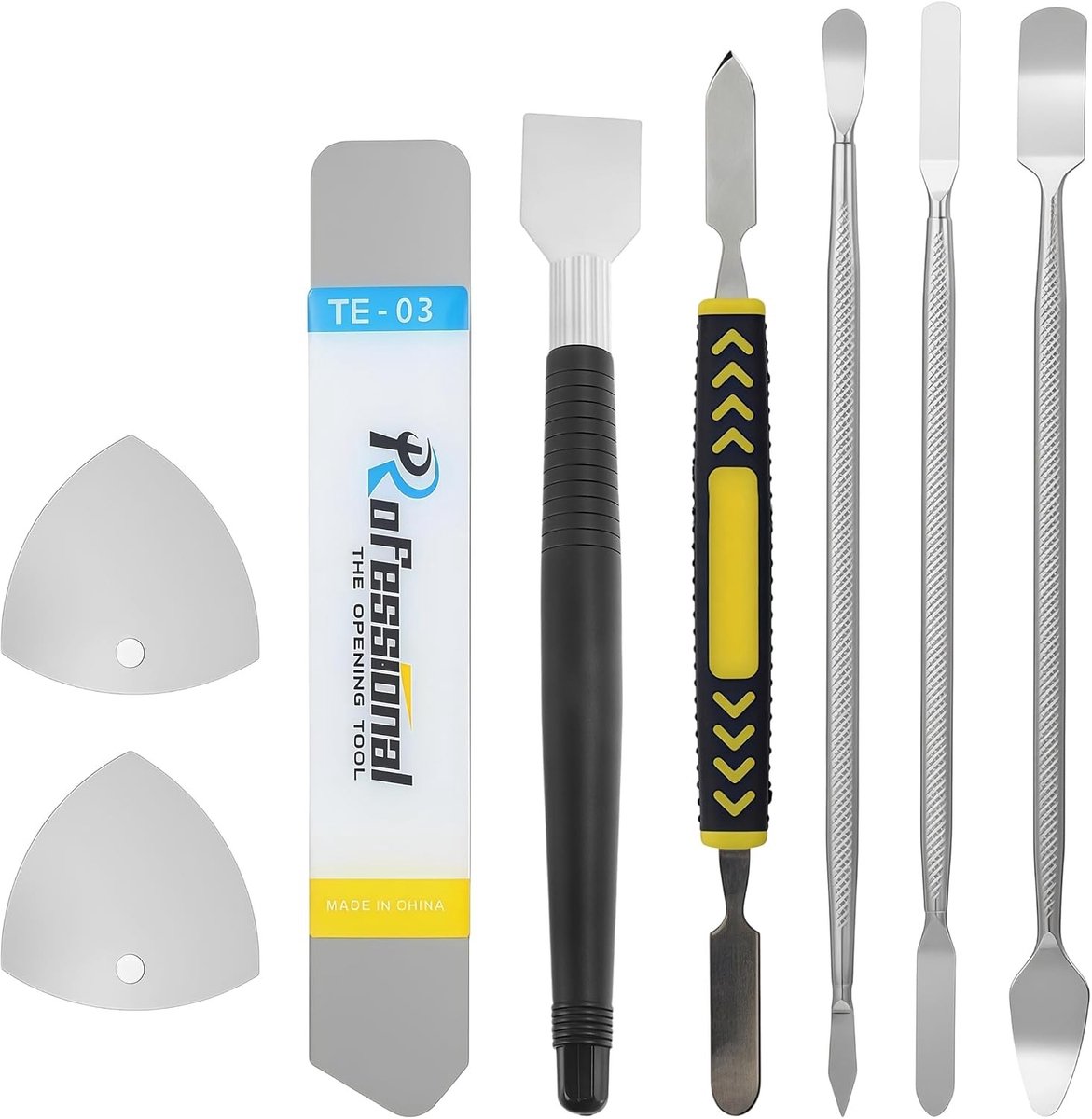 Complete Set van 8 Ultrathin Spudger Gereedschappen voor Smartphone, Tablet en Laptop Reparatie met Metaal en Plastic Tools