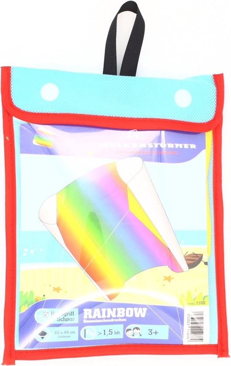 Kleurrijke Kindervlieger Sled Rainbow voor Kinderen vanaf 3 Jaar - Eenvoudig in Gebruik en Ideaal voor Buitenspeelplezier