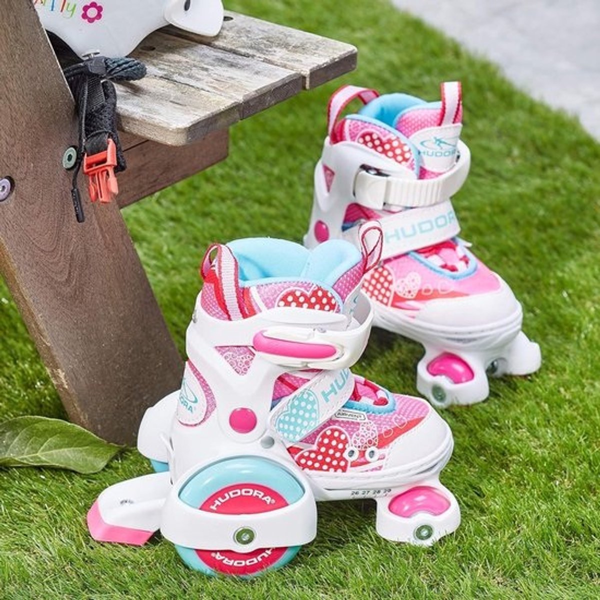 My First Quad 2.0 Meisjes Roze Rolschaatsen - Maat 26-29cm