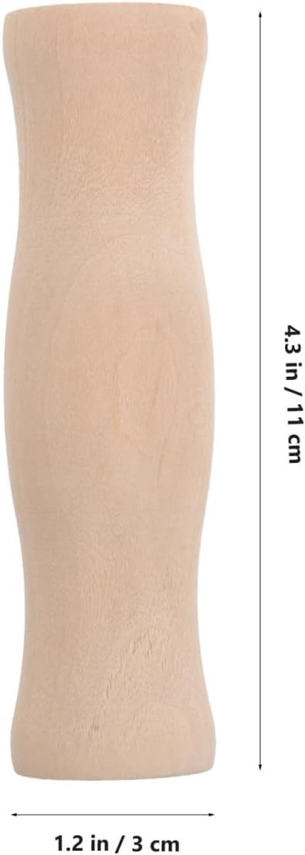 4-delige houten handgrepen voor keukengerei, ergonomisch en hittebestendig, ideaal voor kamperen en buitengebruik — afbeelding 2