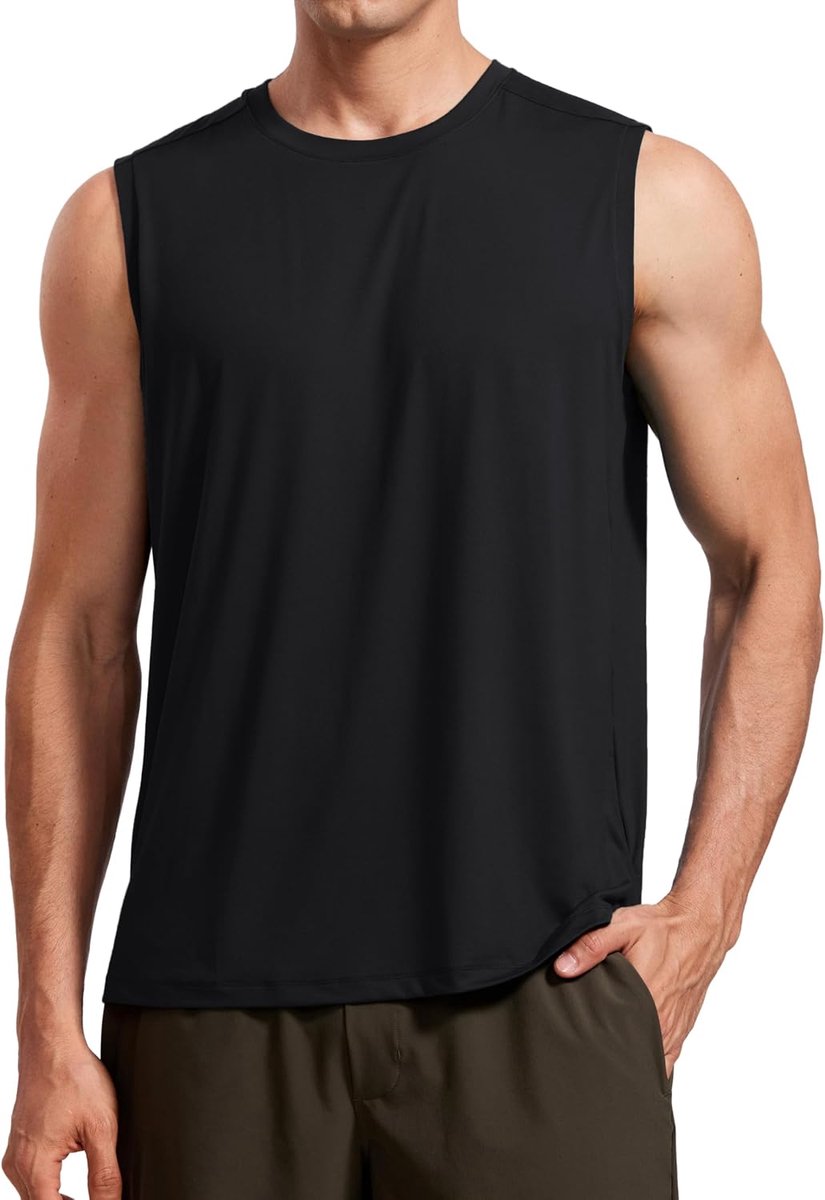YOGA Training Tanktops Voor Heren Elastische Sneldrogende Mouwloze Hardloopshirts Sportieve Fitnesstops