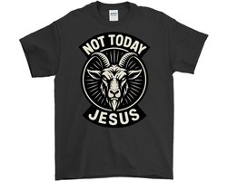Jezus Shirt – NOT TODAY JESUS – Edgy Outfit – Unisex T-Shirt voor Dames & Heren – Origineel Cadeau