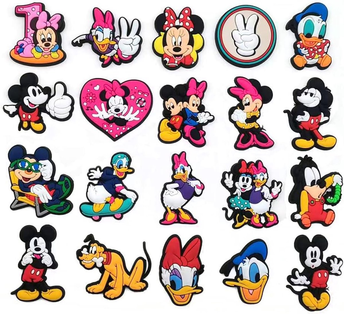 Bedels voor kinderen, vrouwen, cartoon, schoendecoratie voor schoenen, armband, klomp, sandalen, verjaardagscadeaus, Rubber
