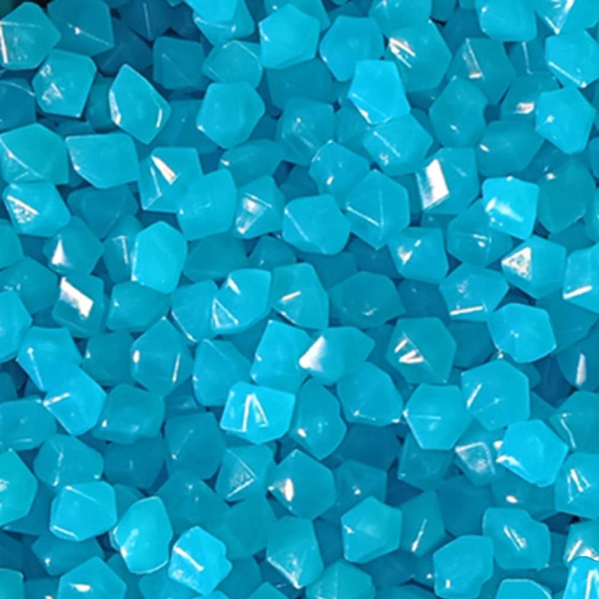 500 stuks Gloeiende Kiezelstenen Fluorescerende Stenen Gloed in de Donkere Lichtgevende Kiezelstenen Rots Gloeiende Kiezels Lichtstenen Diamant 14x11mm Diepblauw