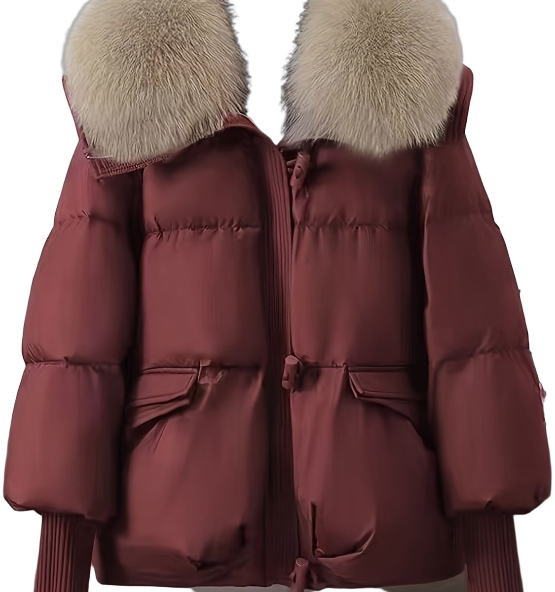 Currero Winterjas Parka Dames Lange Jas Dames Wintermantel Overjas Gewatteerd Waterdicht Winter Stijlvol Mantel Vrouwen Volwassen XL Bordeauxrood
