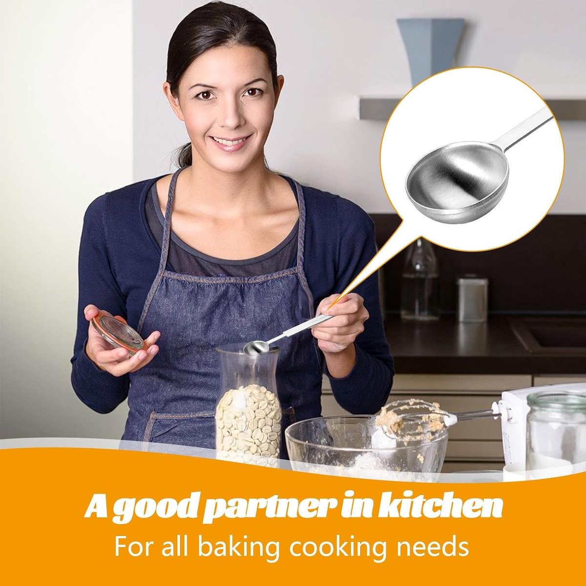 Set van 2 RVS Maatlepels 5ml - Ideaal voor Koken en Bakken, Keukenhulpmiddelen voor Nauwkeurige Porties