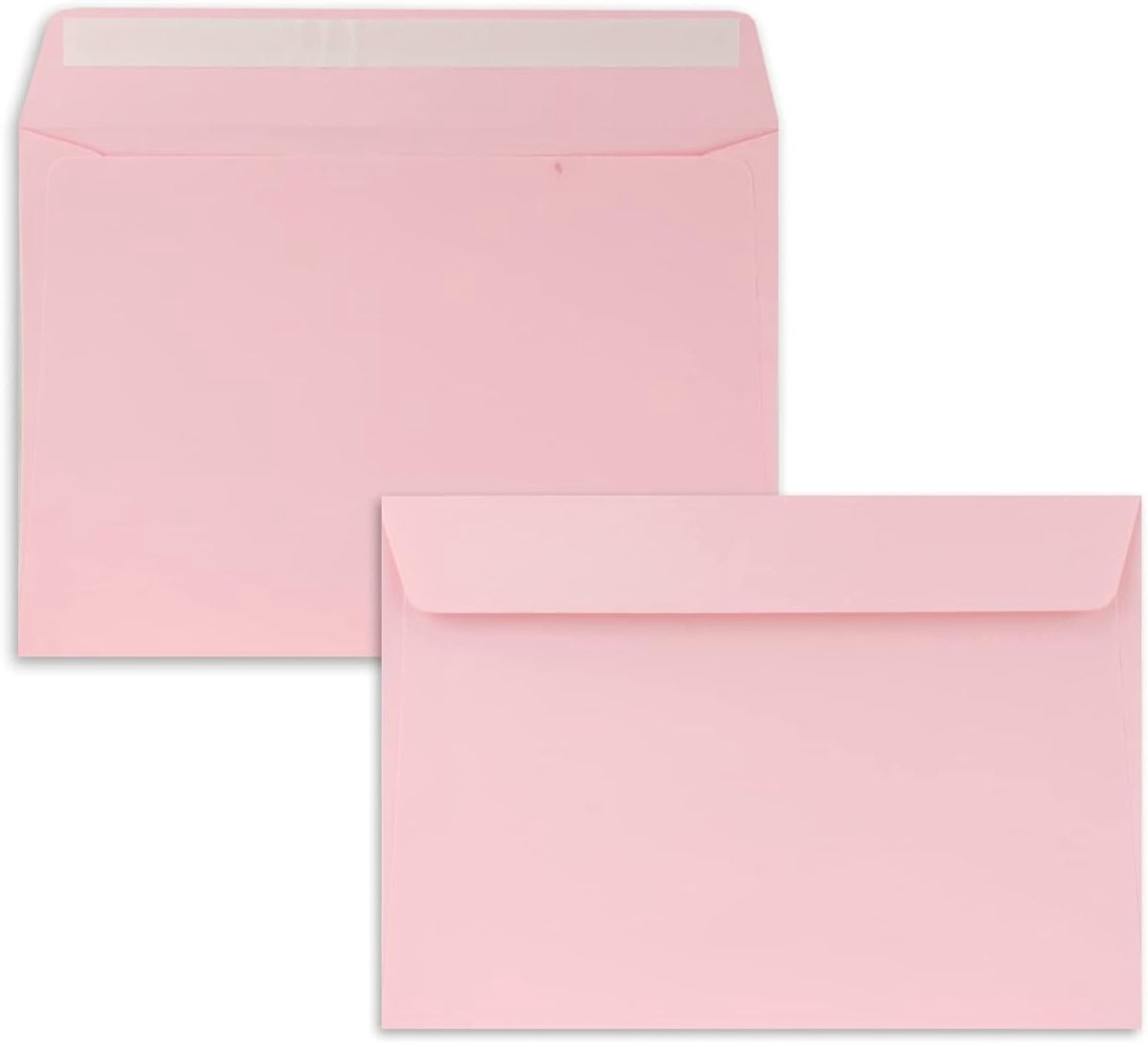 50 x enveloppen DIN C5 roze - 16,2 x 22,9 cm - zelfklevend - elegante enveloppen voor grote uitnodigingen en kaarten voor verjaardag of bruiloft