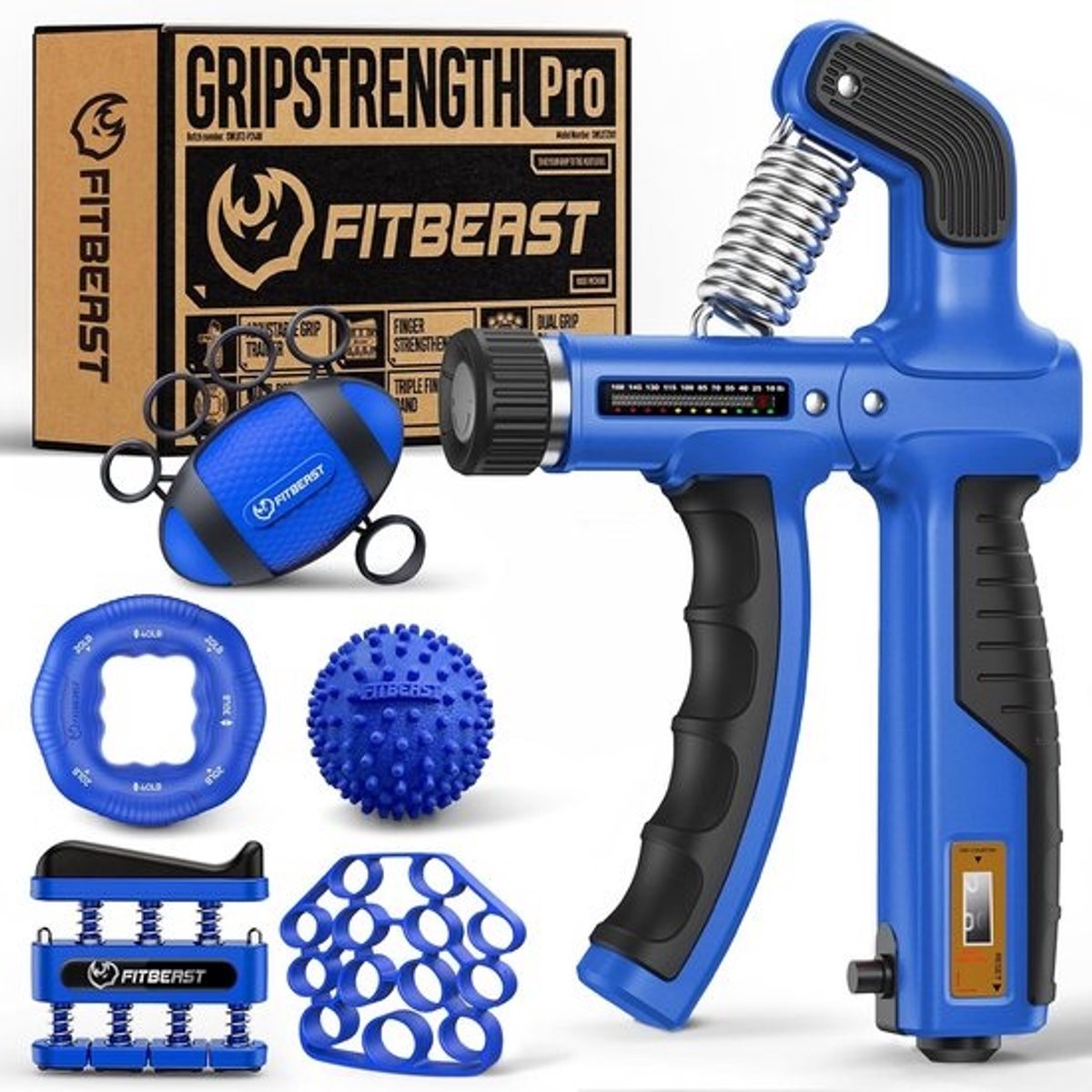 Set van 6 Handtrainers voor Sterke Onderarmen en Betere Gripkracht