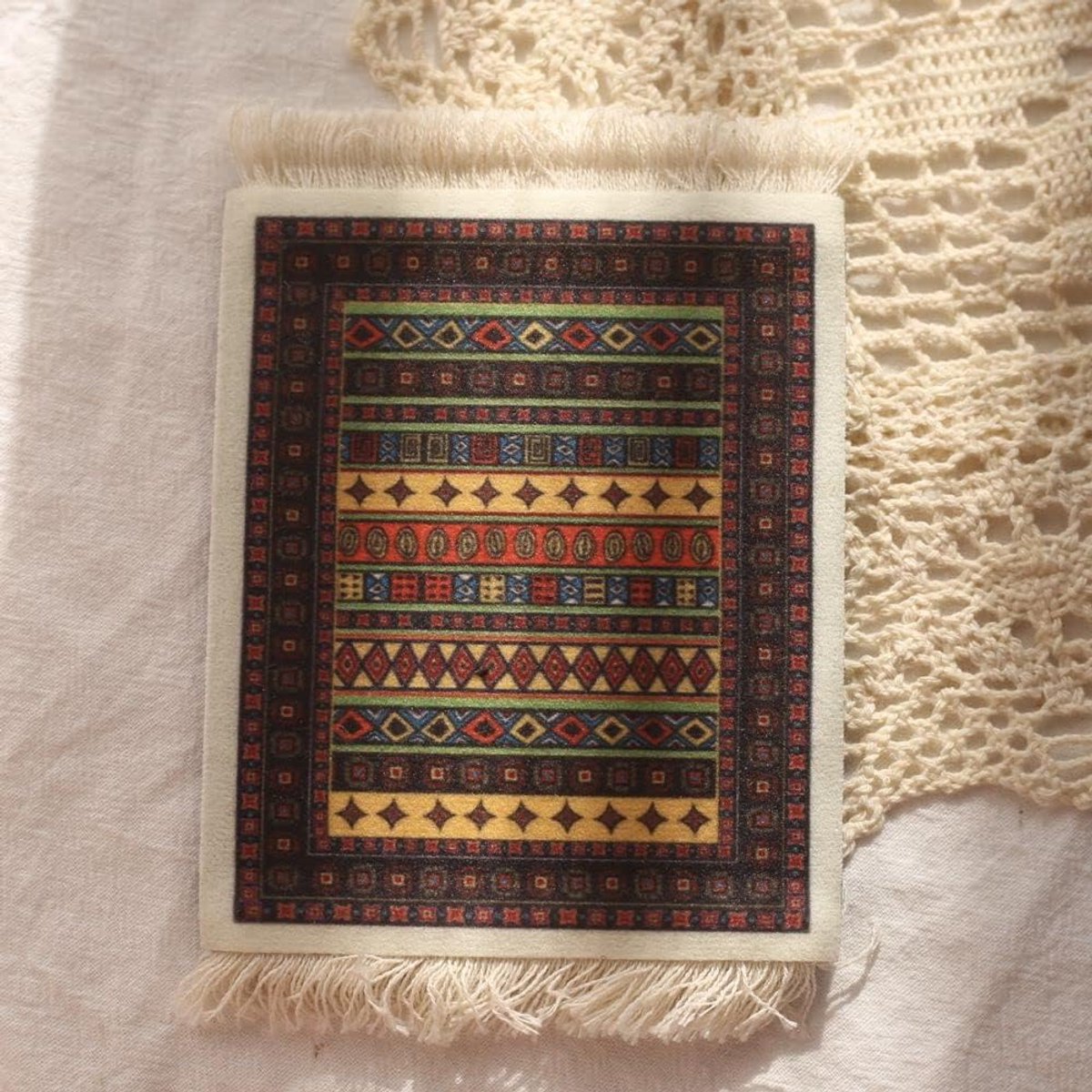 9 x 11 cm tapijt muismat oosterse tapijt mini tapijt kantoor accessoires muismat kleine muis tapijt Perzische muismat voor laptop, PC, gaming, bureau pad, tafel en bar coaster muismat