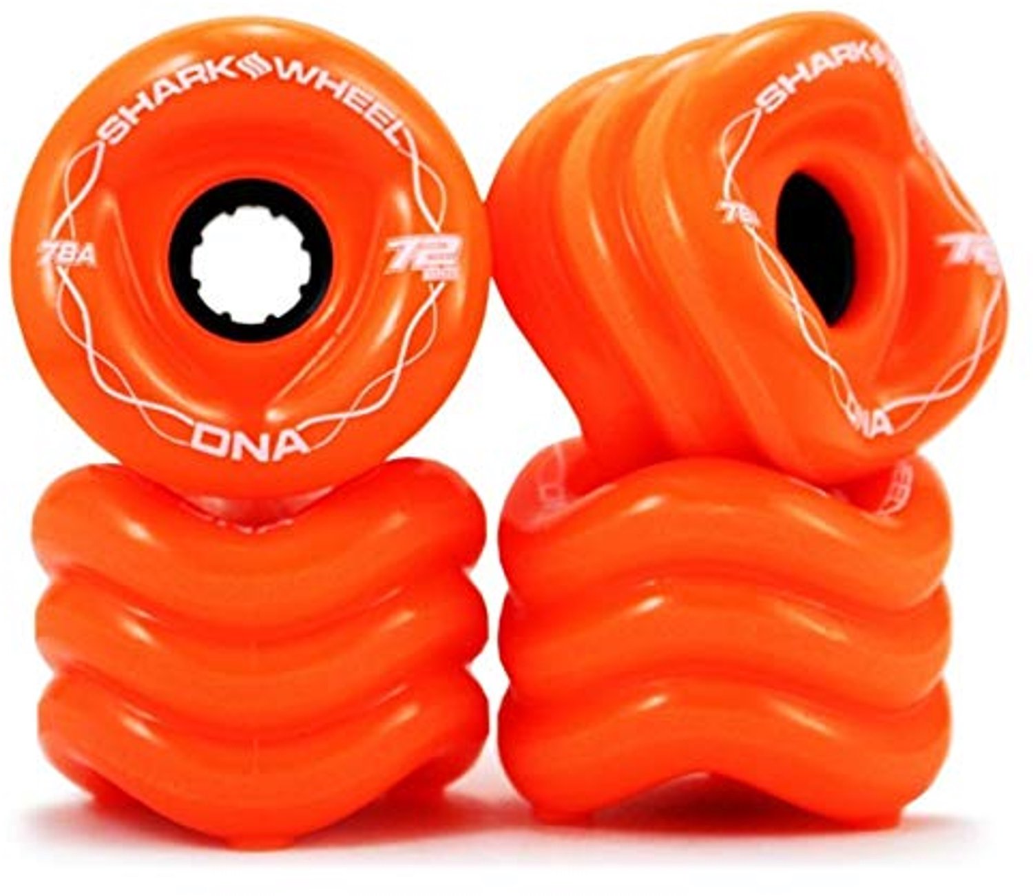 Longboard Wielen 72mm 78A Oranje