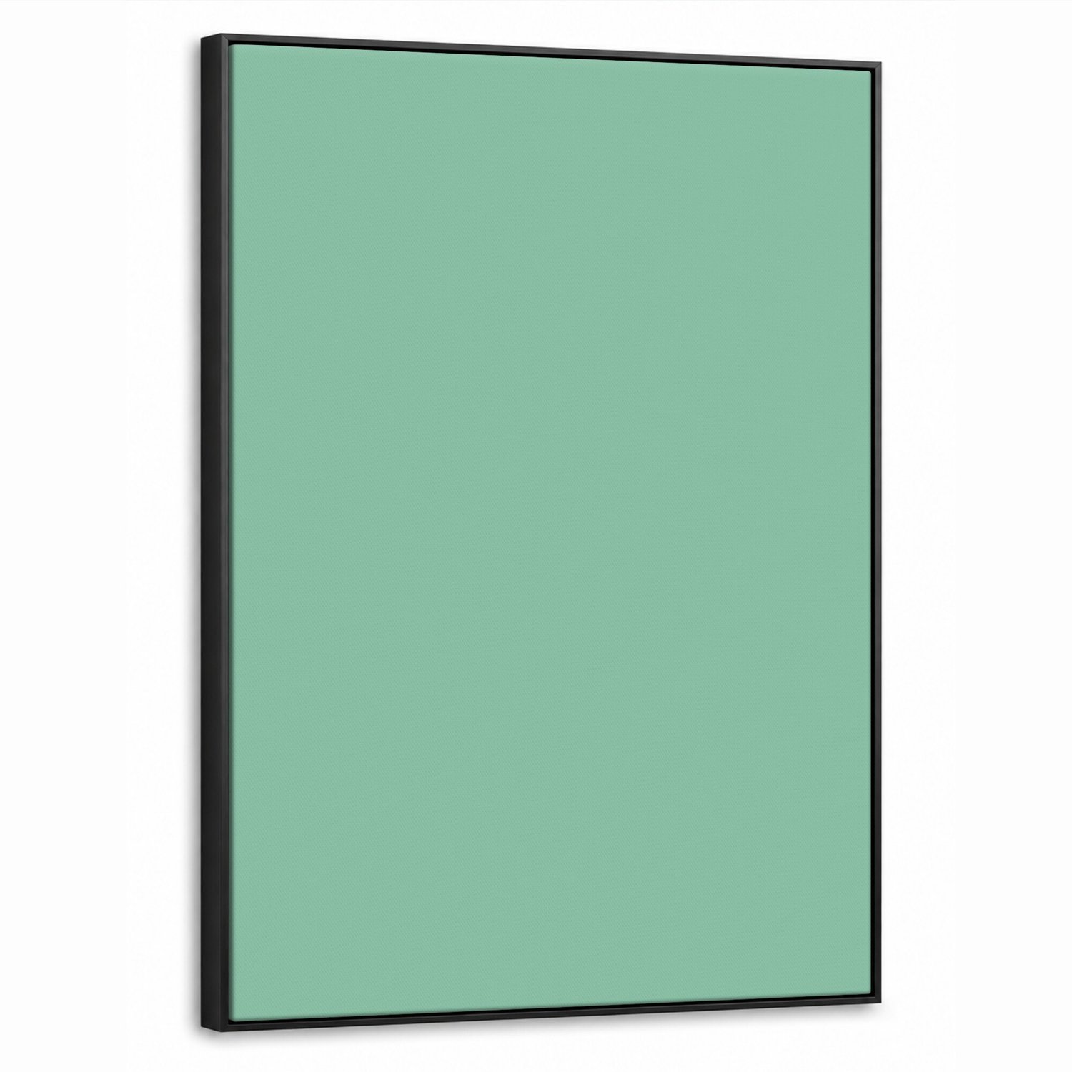 Canvas Schilderij met Baklijst 70x100cm - Ocean - Jade - Groen - Muurdecoratie woonkamer - Slaapkamer decoratie - Kamer accessoires - Schilderijen op canvas met lijst