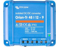DC-DC Omvormer - 48V naar 12V - 9A / 110W - IP43