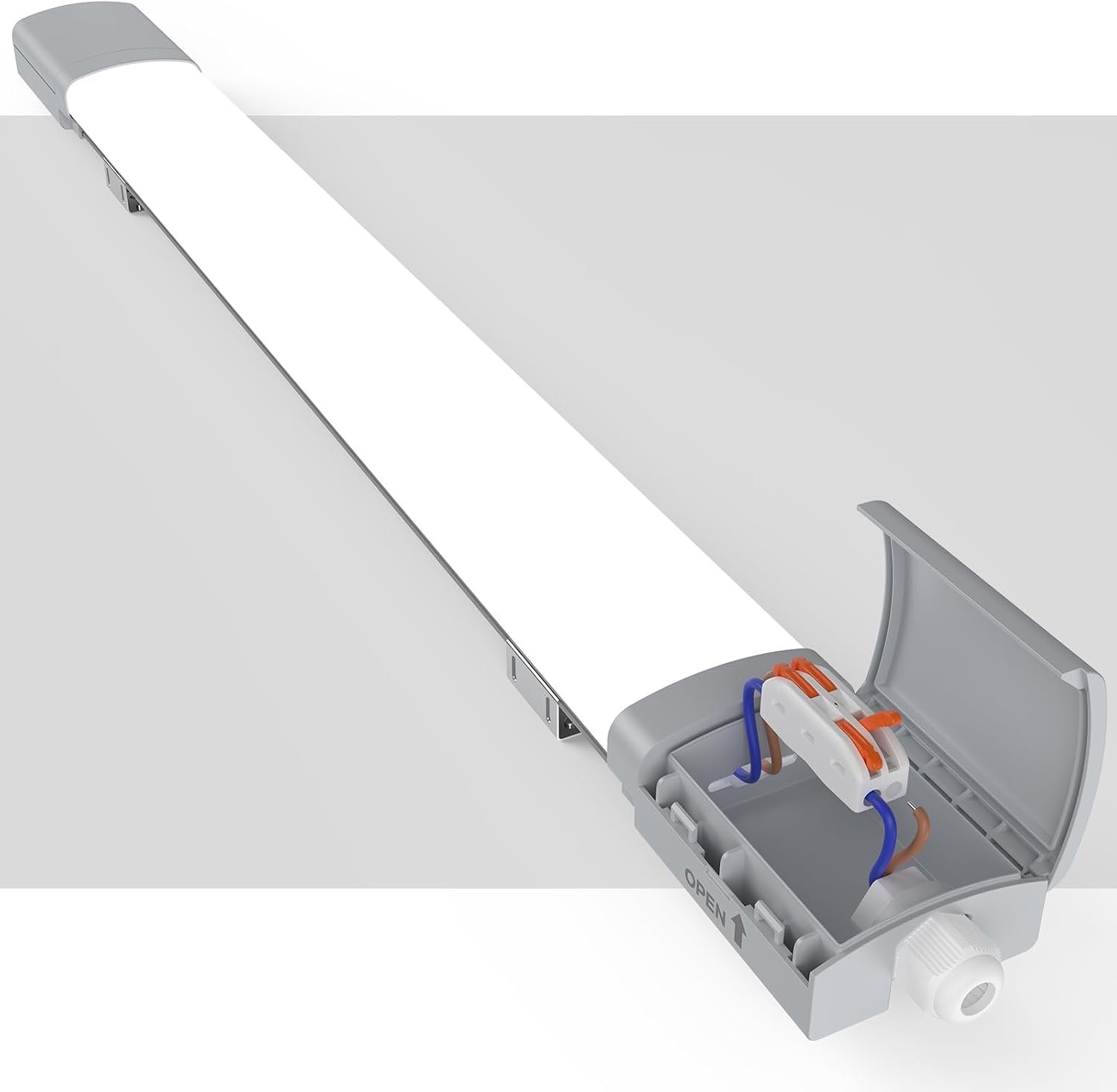 ANTENLICHT Watervaste LED TL Buis Armatuur 60 cm - 18W - 2000 LM - 5000K Koud Wit - IP65 - LED Batten - Tri-Proof Lamp voor Kelder, Schuur & Berging Daglicht Wit