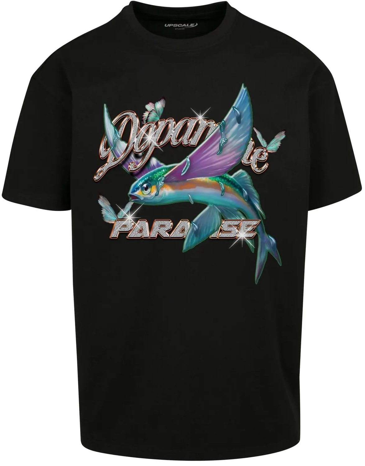 T-shirt Mister Tee Dopamine Paradise Zwart