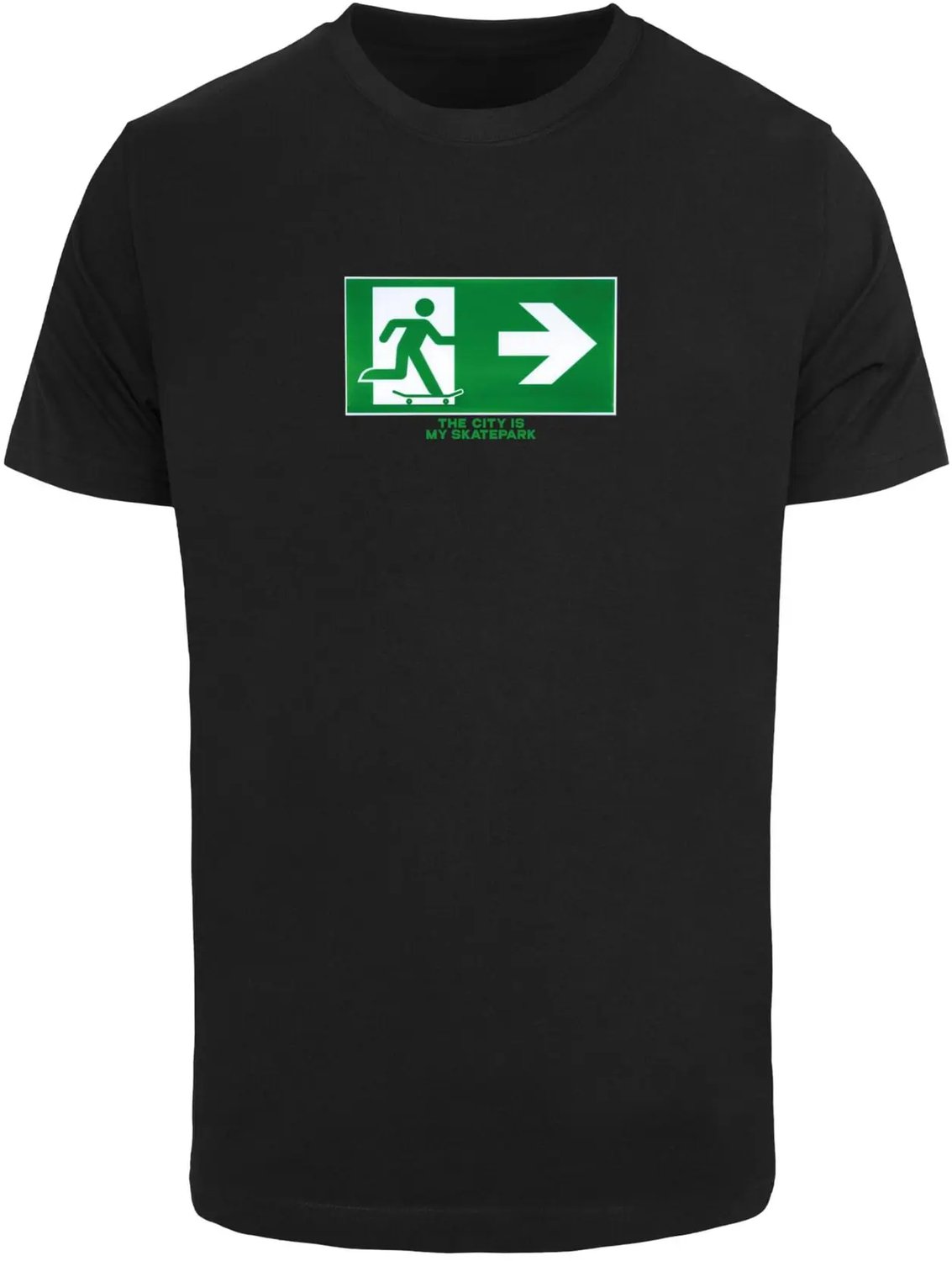 T-shirt Mister Tee Skate Exit Zwart