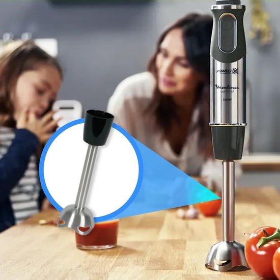 Mixerstaaf - 2 roestvrijstalen messen - Compatibel met Moulinex — afbeelding 4