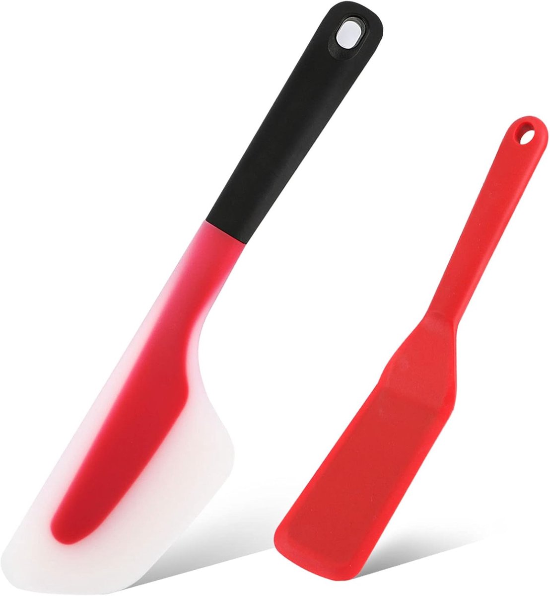 Omelet Spatel Siliconen Crêpe Spatel 2 Stuks Niet Stick Omelet Turner Mini Spatel voor Koken Crêpe Ei Pizza Pannenkoek
