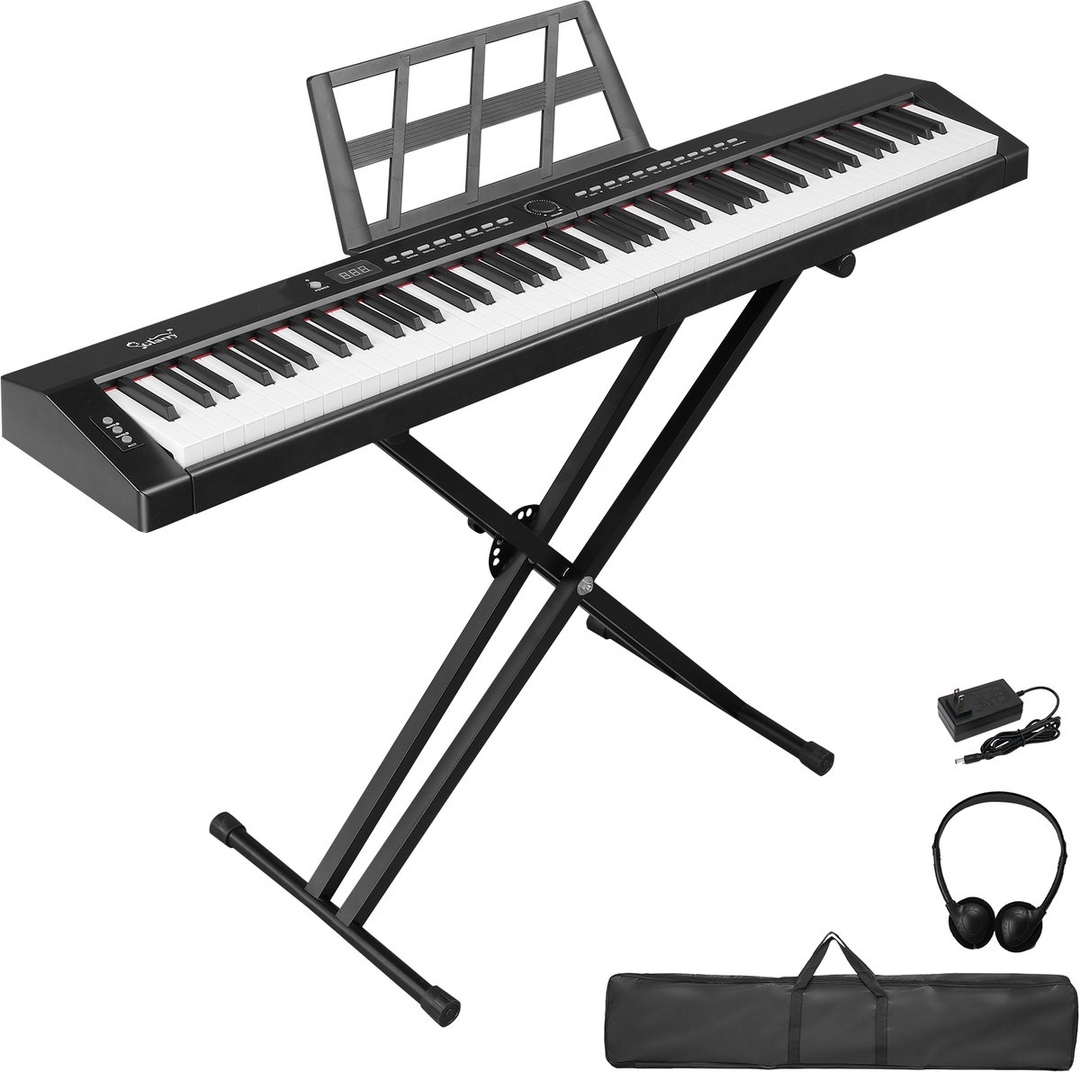 Digitale piano- GPP-105 - 88 semi-gewogen toetsen - Bluetooth MIDI & audio - luidsprekers 2x10W