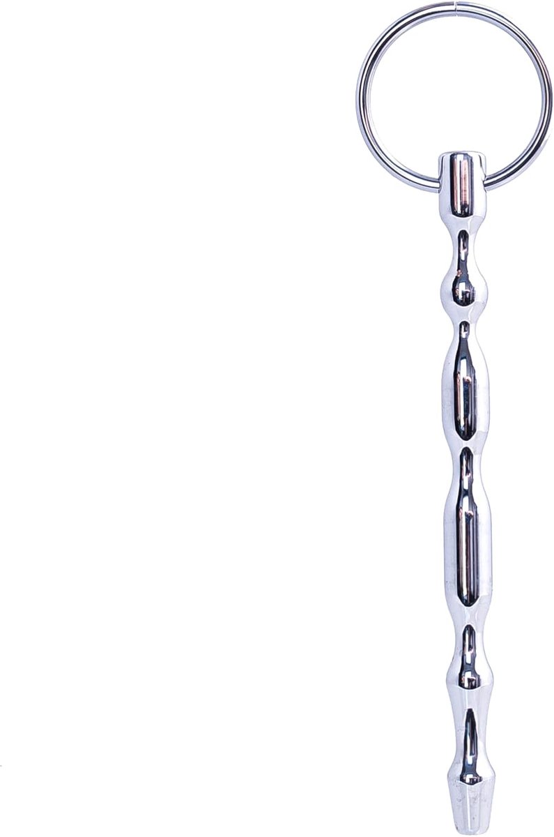 RVS Urethra Dilator – Penis Plug 13,3 cm met stimulatiekogel - Sounding katheter voor mannen - Ø 0,49-0,98 cm - Extreme hardheid en intensieve stretch - 58g massief staal van hoge kwaliteit N16-4
