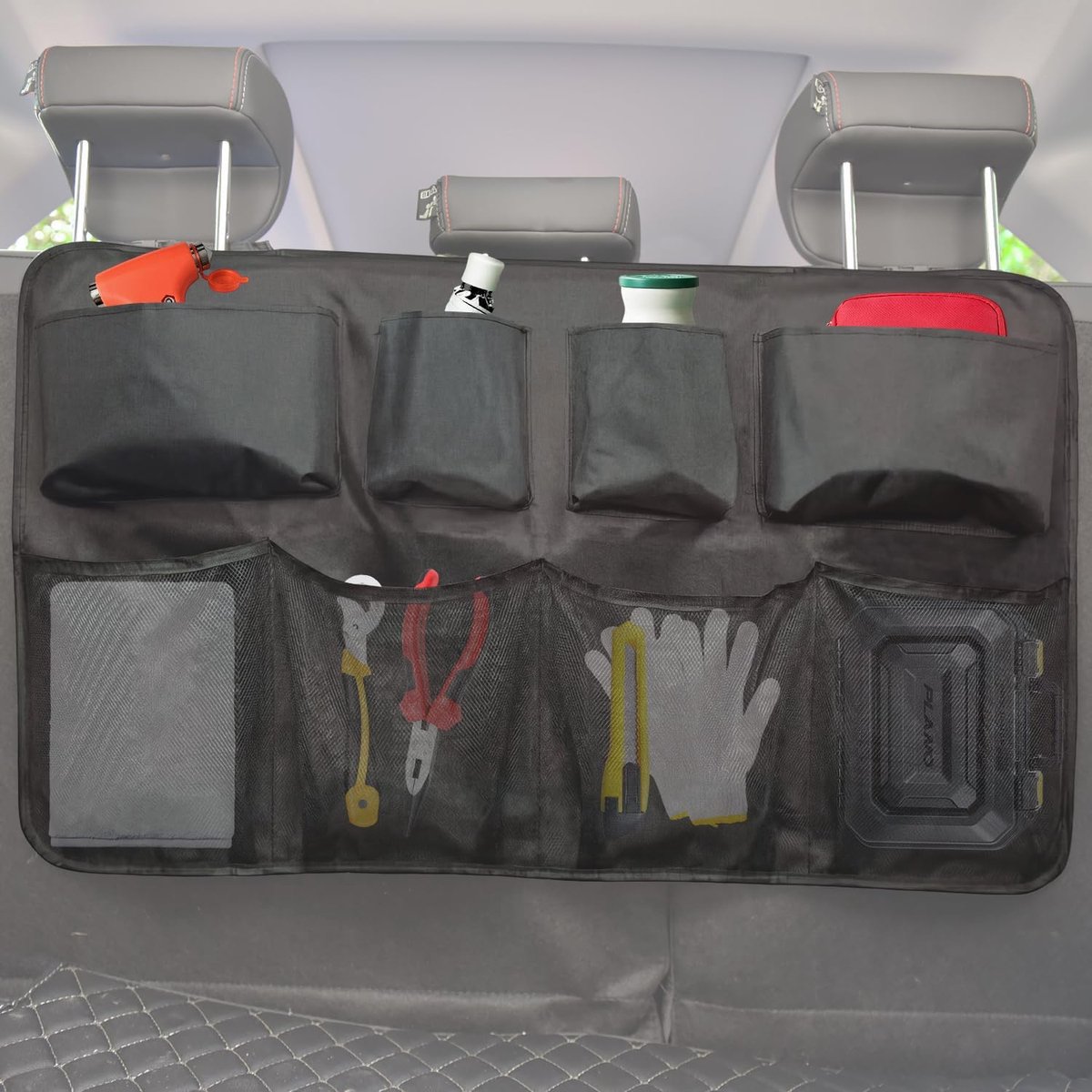 Auto-organizer, praktische kofferbaktas met 8 vakken voor SUV