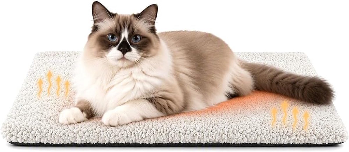 Deken voor honden en katten, 70 x 50 cm, zelfverwarmende kattendeken, zelfverwarmend huisdierbed, thermodeken voor honden, antislip, warmtedeken voor kittens en kleine honden, binnen