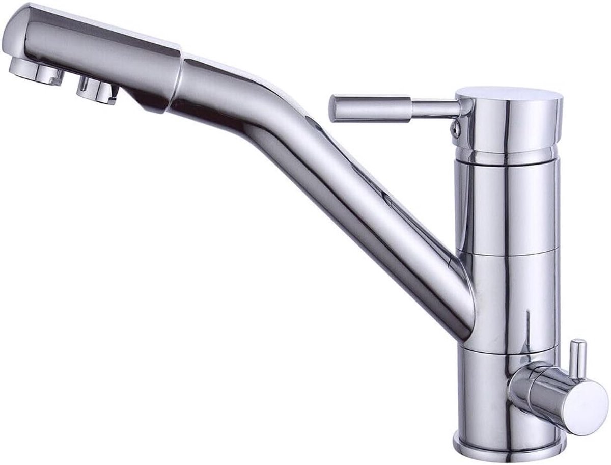 3-weg waterfilter keuken osmose-installatie armatuur 3-in-1 mengkraan 360° draaibare keukenkraan voor osmose drinkwaterkraan