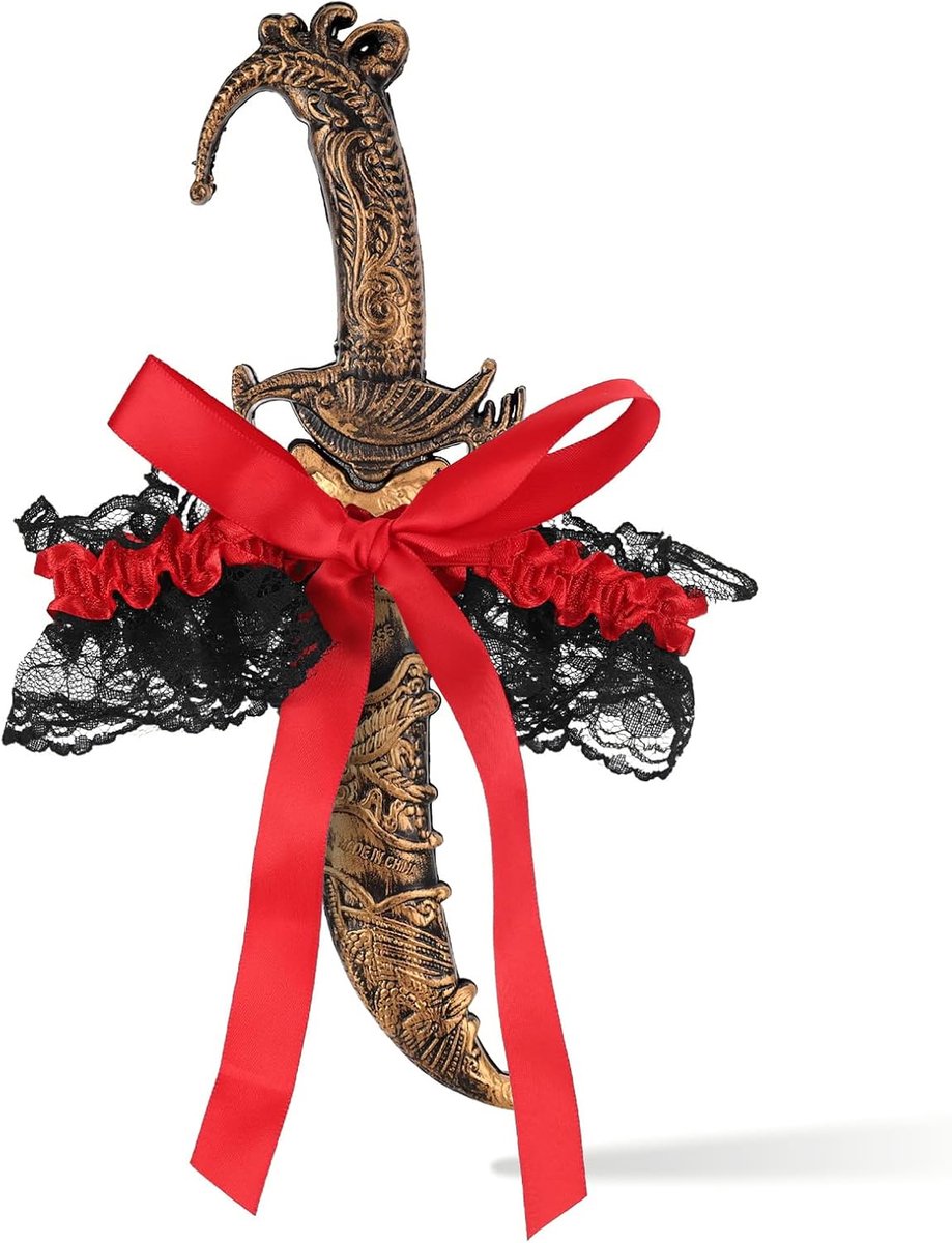 Piratenkostuum Vrouwen, Kousenband met strik Piratenaccessoires Kostuum Vrouwen voor Halloween Kostuum, Carnaval