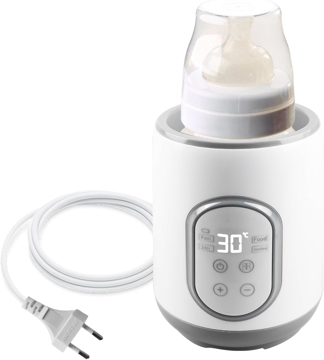 Baby: elektrische flessenwarmer voor flessen babyvoeding sterilisator, babyflessen warmer nauwkeurige temperatuurregeling melkwarmer met steriliseren ontdooien warm houden