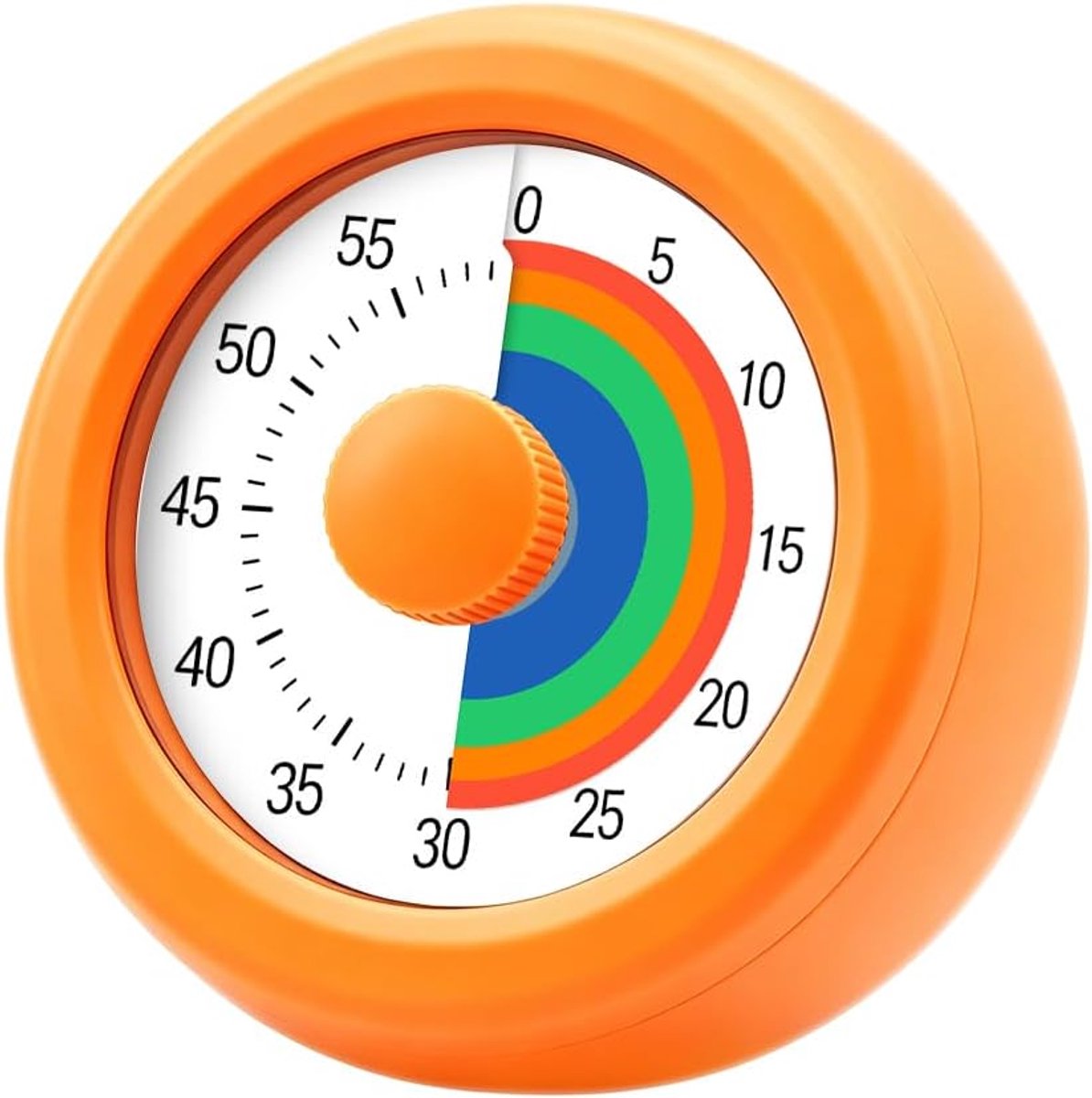 Timer voor kinderen – 60 minuten aftellen korte wekker visuele regenboog timer – tijdmanagement-tool ter bevordering van ADHD & autisme de eerste schooldag en voor de kleuterschool