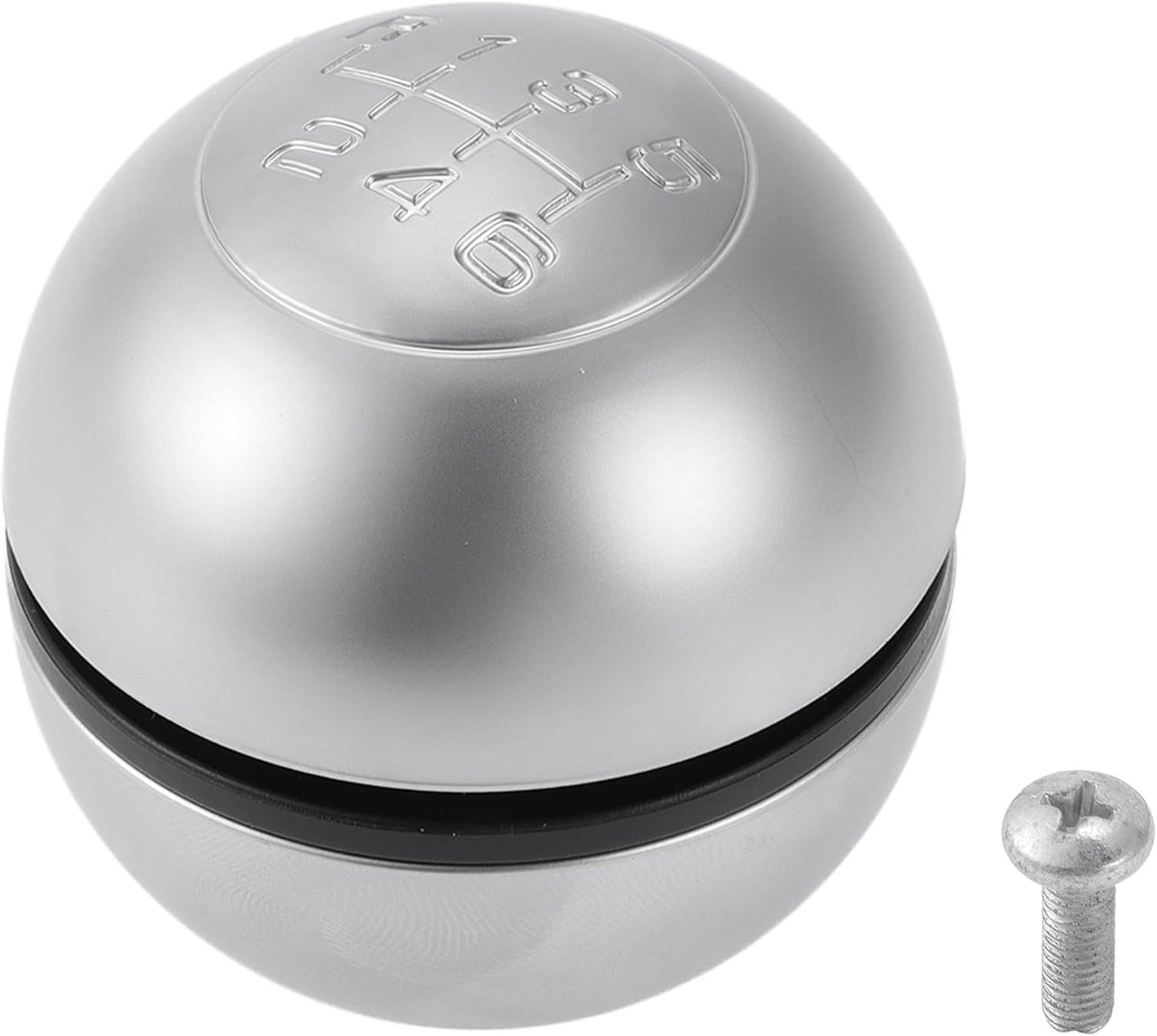 6-speed manual gearshift knob for Alfa Romeo Giulietta - Automatic front gearbox in black and silver aluminum alloy 1 - ShopVlot