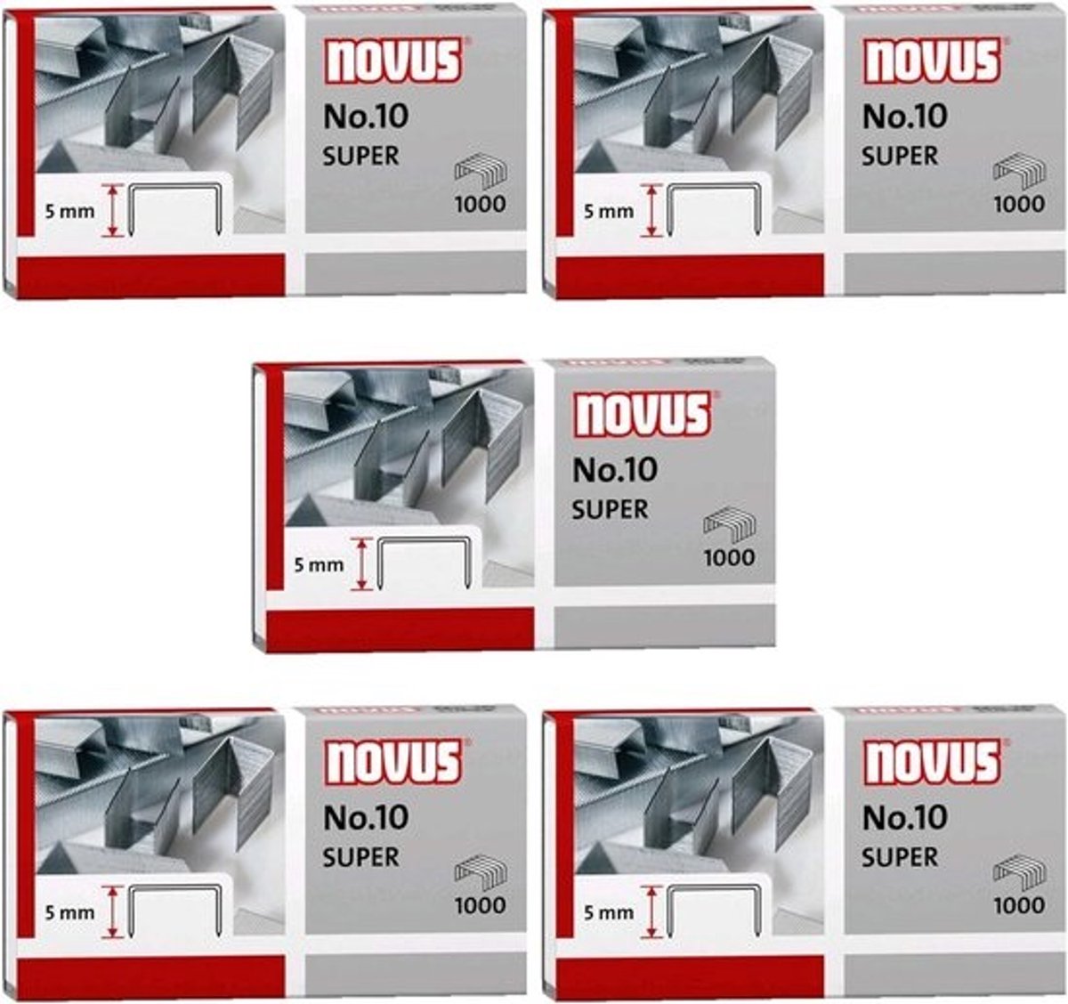 Set van 5000 nietjes No. 10 - voor nietmachines en niettangen