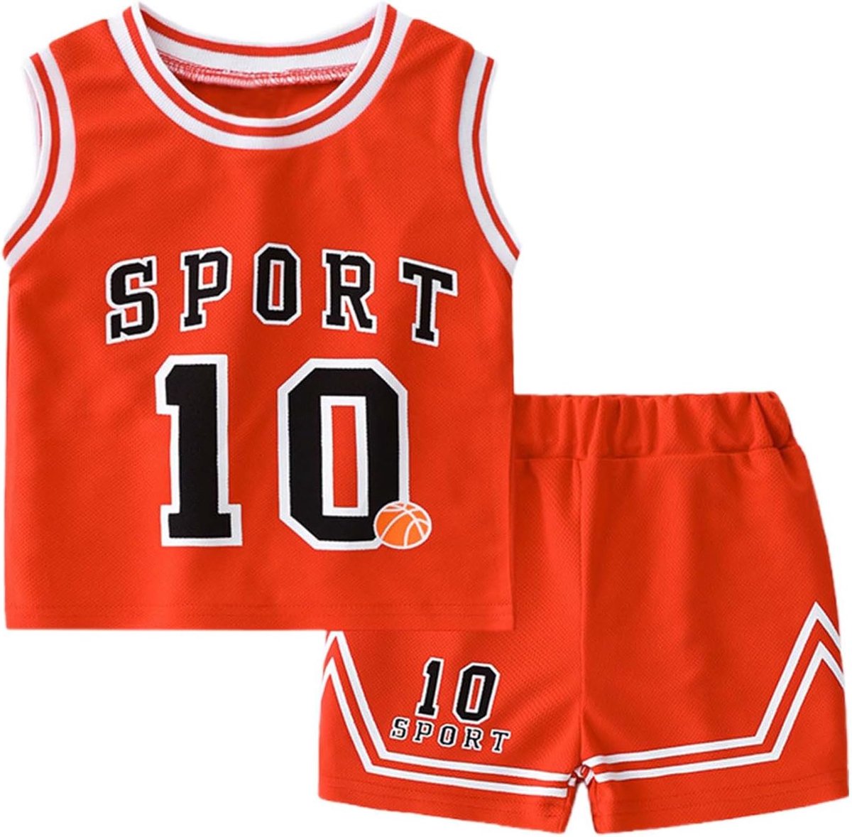 Zomeroutfit voor jongens voor actief spel, comfortabel, losse pasvorm, T-shirt en shorts voor 3 tot 10 jaar, ideaal voor sport en vrijetijdskleding