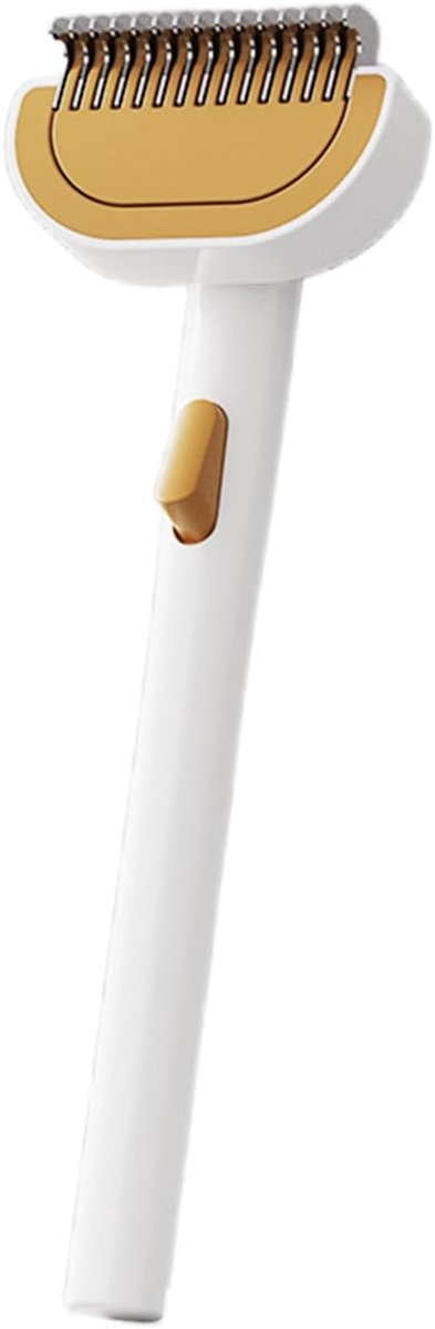 Huisdierkam met gouden kam, wit