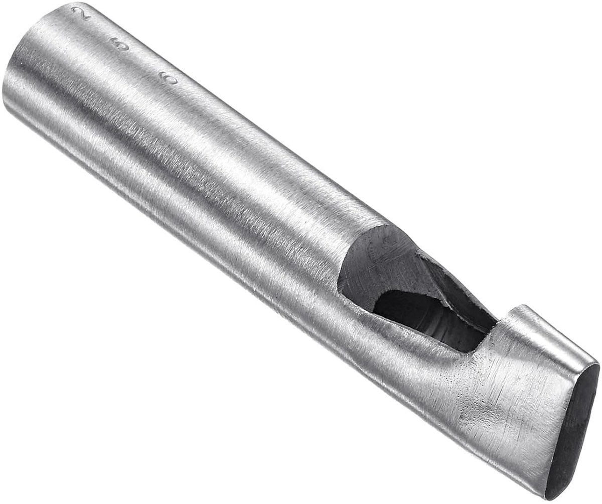 Punch, 6mm x 25mm Gat, 45# Staal Ovaal Vormgegeven Pakkinggereedschap - (Toepassingen: voor Leer DIY Leerwerkportemonnee)