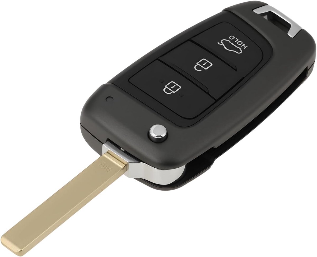 3 Knoppen Sleutelhanger Case 95430-N9030 Compatibel met Hyundai I30 2017-2020