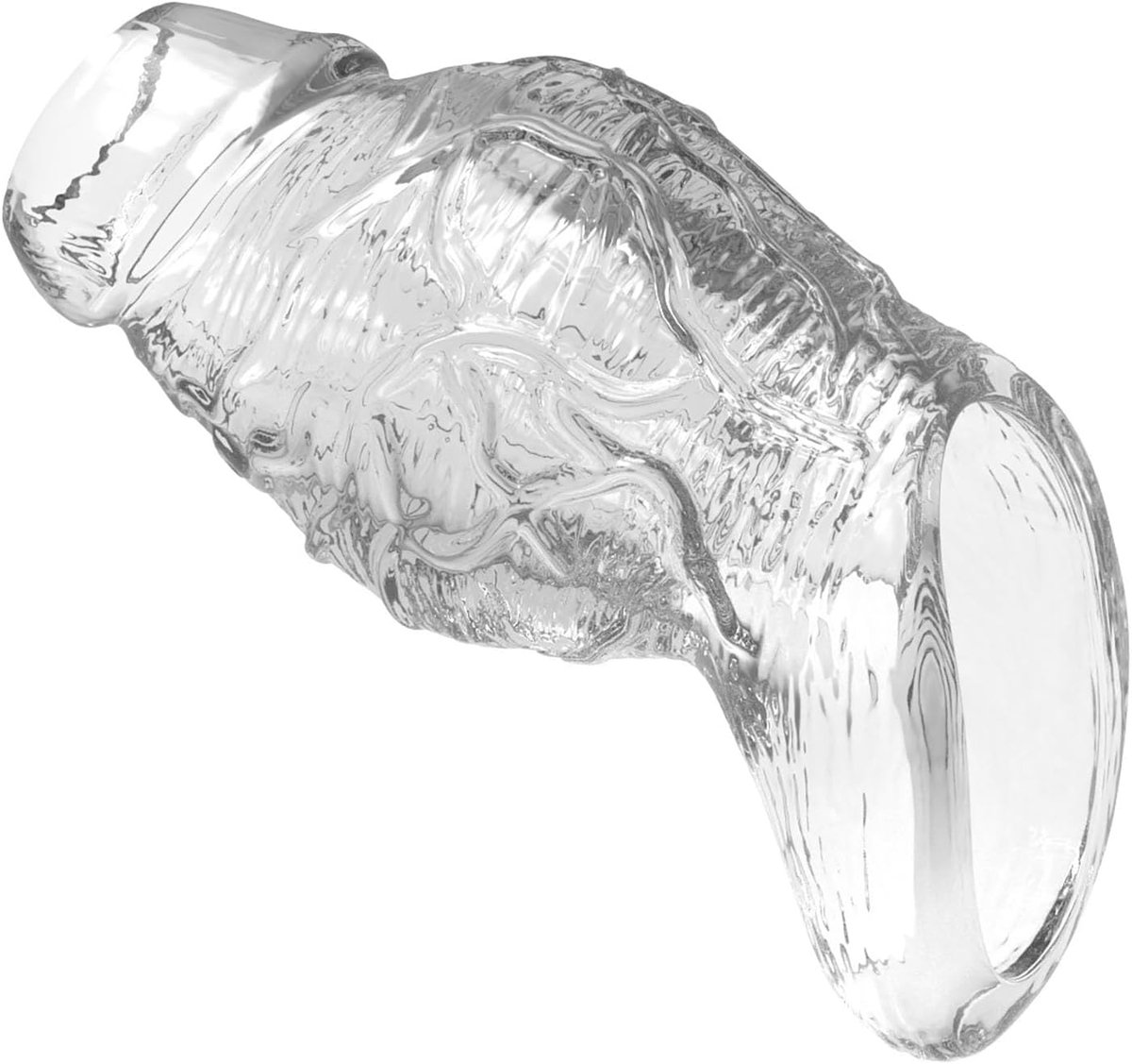 Penishoes Met Penisring Enlargement Penis Sleeve Herbruikbaar Transparant Penisverlengstuk Seksspeeltje Voor Mannen (Transparent)