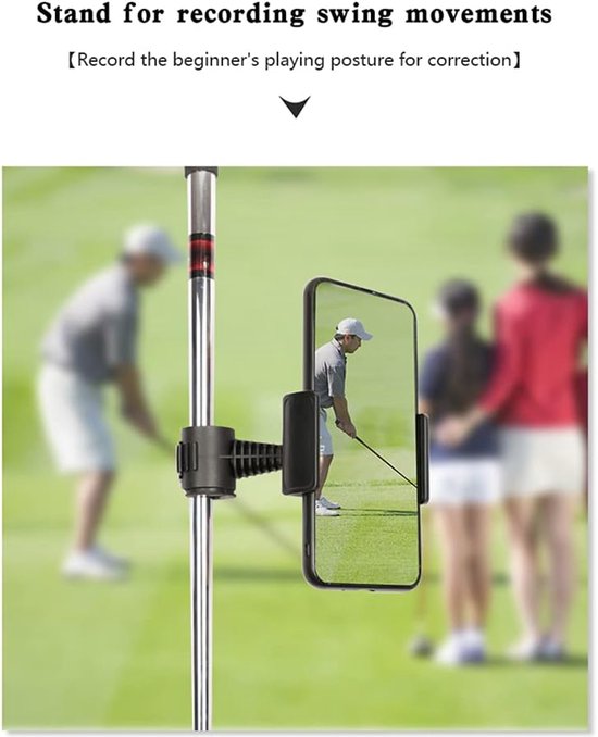 Dailygoods- Telefoonhouder Universeel - 360° Rotatie - Verstelbaar - Geschikt voor Golf Buggy/Trolley - Smartphone Houder - Voor Mobiele Telefoons tot 4,3 inch - Smartphonehouder van Dailygoods — afbeelding 3