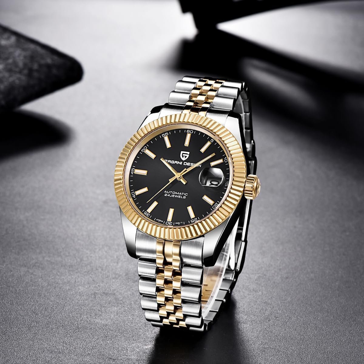 Pagani Design PD1645 Men's Watch 42mm Automatic Men's Watch Japan NH35 Automatic Movement 100 m Waterproof Stainless - ShopVlot