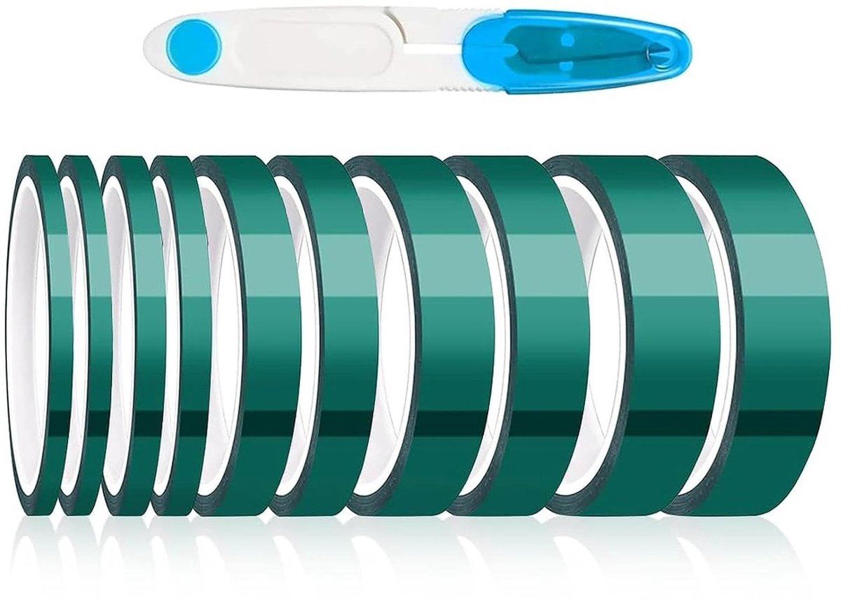 CHEVVY 10 rolls of insulating tape, heat resistant up to 220 °C, heat resistant, sublimation, DIY, electronics - ShopVlot