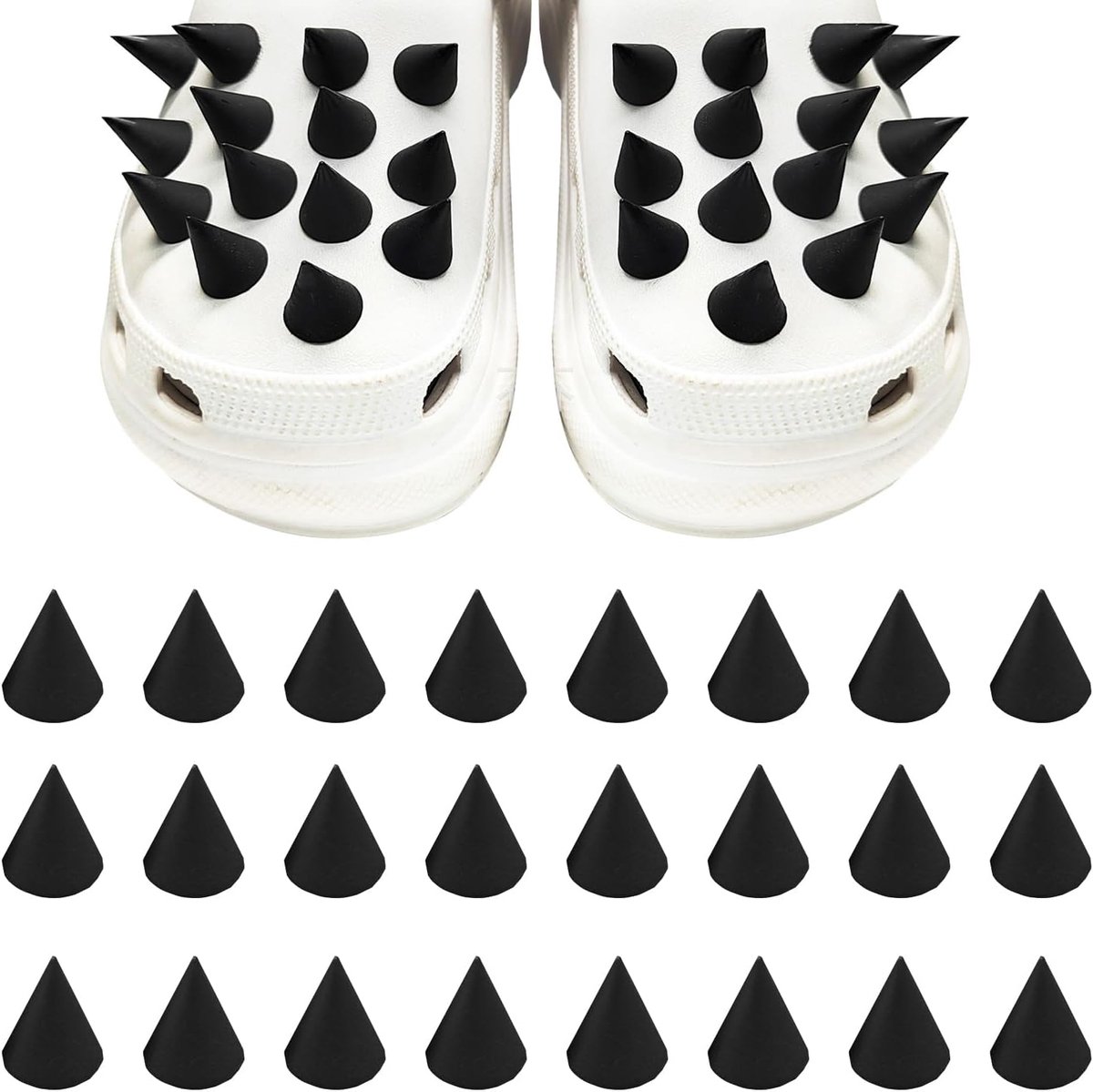 Schoenen Charms Klinknagel Spike - Siliconen EMO Clog Decoratie - Uniek en stijlvol voor jouw schoenen - Pimp je look - ShopVlot