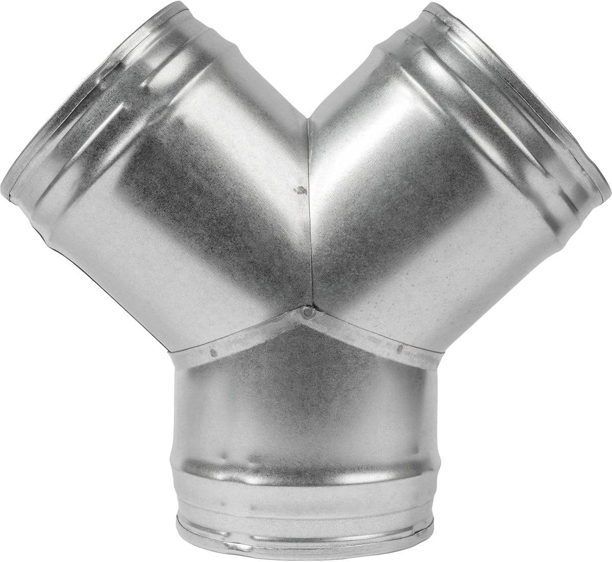 15cm Duct Splitter for Exhaust Fan Dryer Vent Hose 3 Way Duct Hose Connector, Y Shape, Y Joint Metal (15cm, Y Shape) - ShopVlot