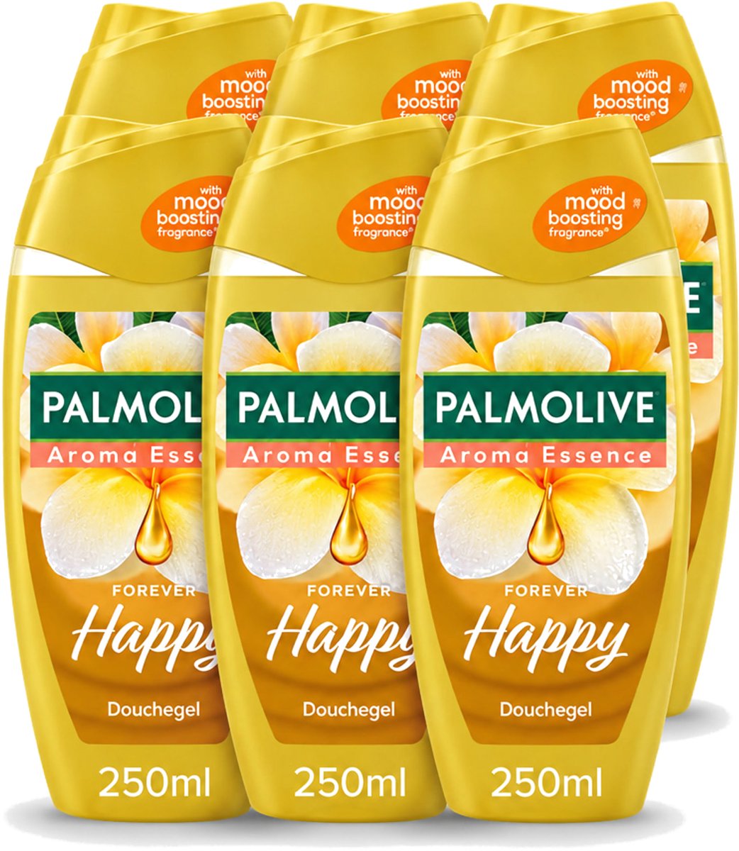 6 x Palmolive - Arroma Essence - Douchegel - Frangipani & Neroli - Forever Happy - 250 ml - Voordeelverpakking - 6 stuks
