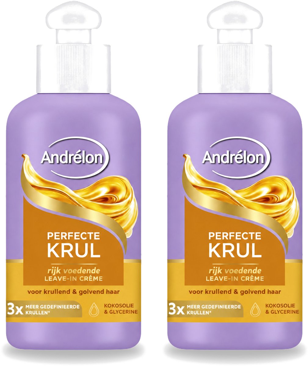 2 x Andrélon – Leave-In Crème – Perfecte Krul – 200 ml - Bulkverpakking - 2 stuks