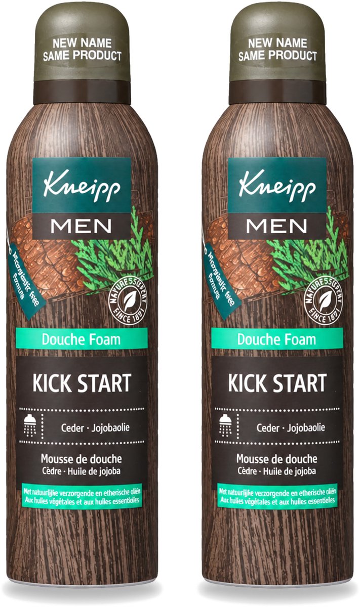 2 x Kneipp - Douchefoam - Ceder & Jojobaolie - Verzorgend - Vegan - 200 ml - Voordeelverpakking - 2 stuks