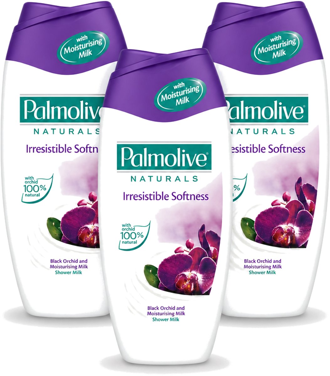3 x Palmolive Naturals - Douchecrème - Onweerstaanbaar Zacht - 250 ml - Voordeelverpakking - 3 stuks