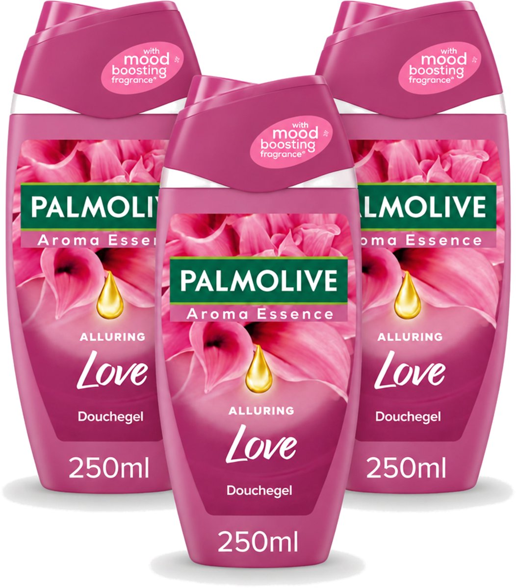 3 x Palmolive - Douchegel - Alluring Love - Aroma Essence - 250 ml - Voordeelverpakking - 3 stuks