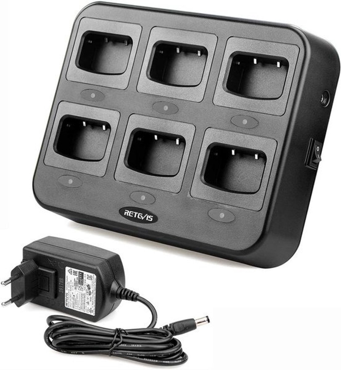 Zesweg Oplader voor Walkie Talkies (H777 / 888S) - Meervoudig Oplaadstation