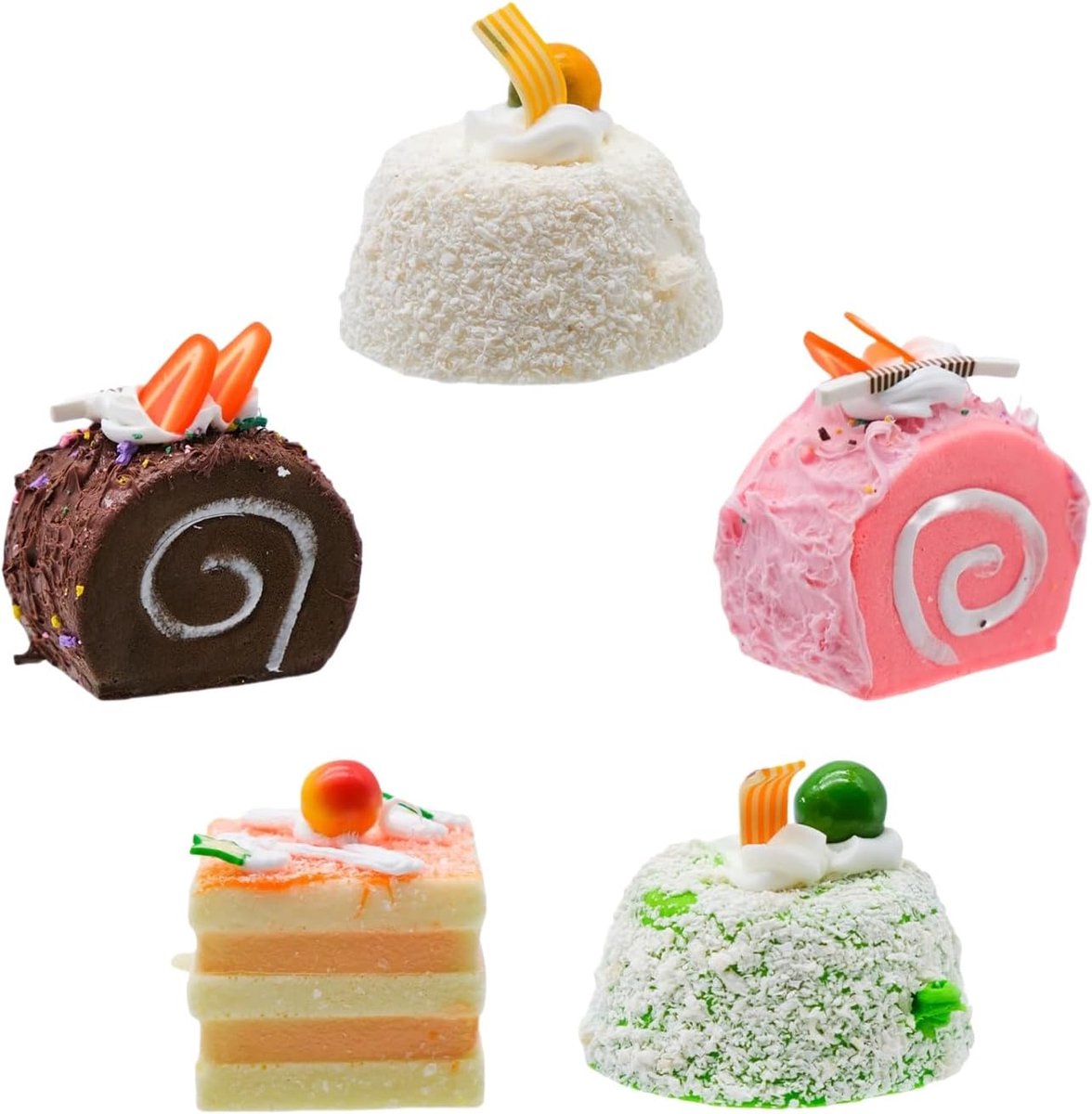 5 stuks kunsttaarten, realistisch gebak, kunstcake, model, fotografie, accessoires, decoratie voor winkelaccessoires